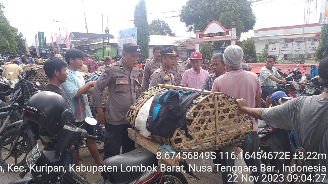 Satgas Preemtif Polres Lombok Barat Sosialisasikan Pemilu 2024