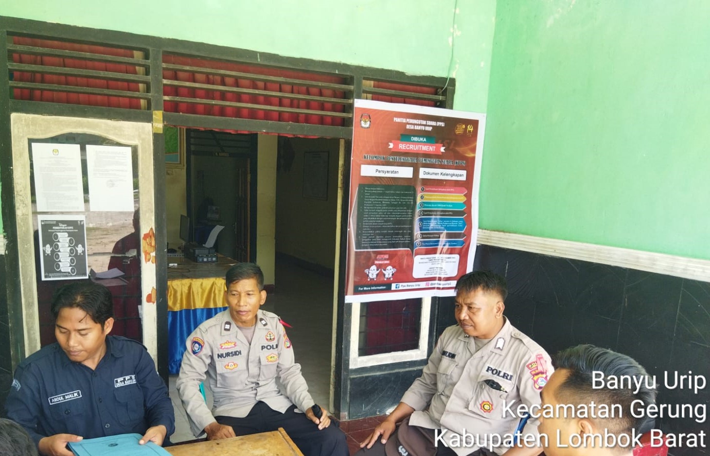Polres Lombok Barat Gelar Sosialisasi Pemilu 2024 di Desa Banyu Urip