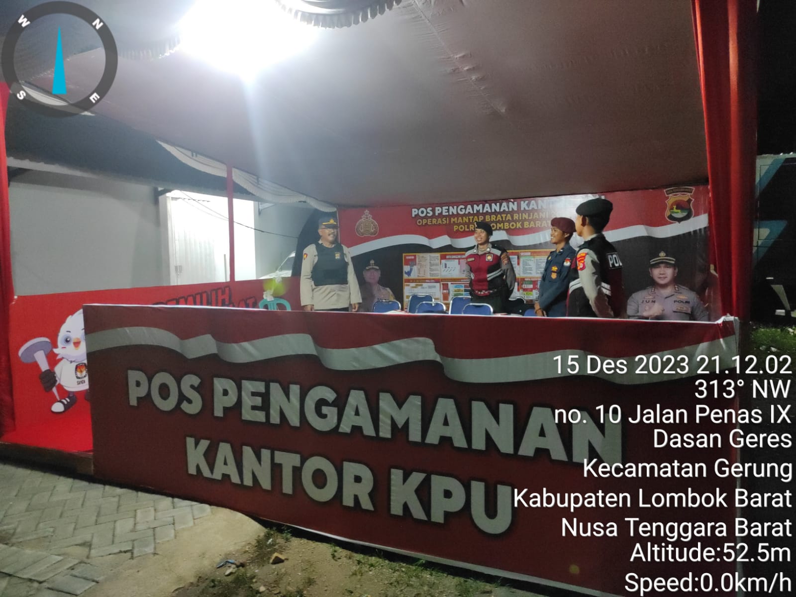 Polres Lombok Barat Pastikan Situasi di Objek Vital Pemilu Kondusif