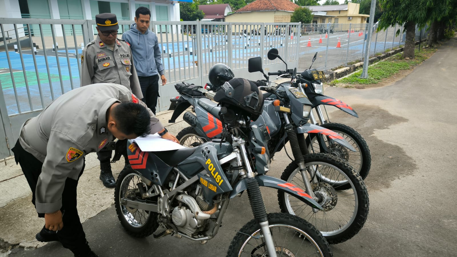 Polres Lombok Barat Siap Amankan Kampanye Pemilu 2024, Cek Kendaraan Dinas Roda Dua